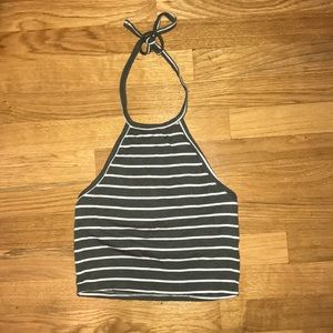 Cropped Halter Neck Top